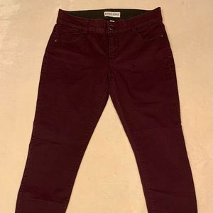 Burgundy Jeans